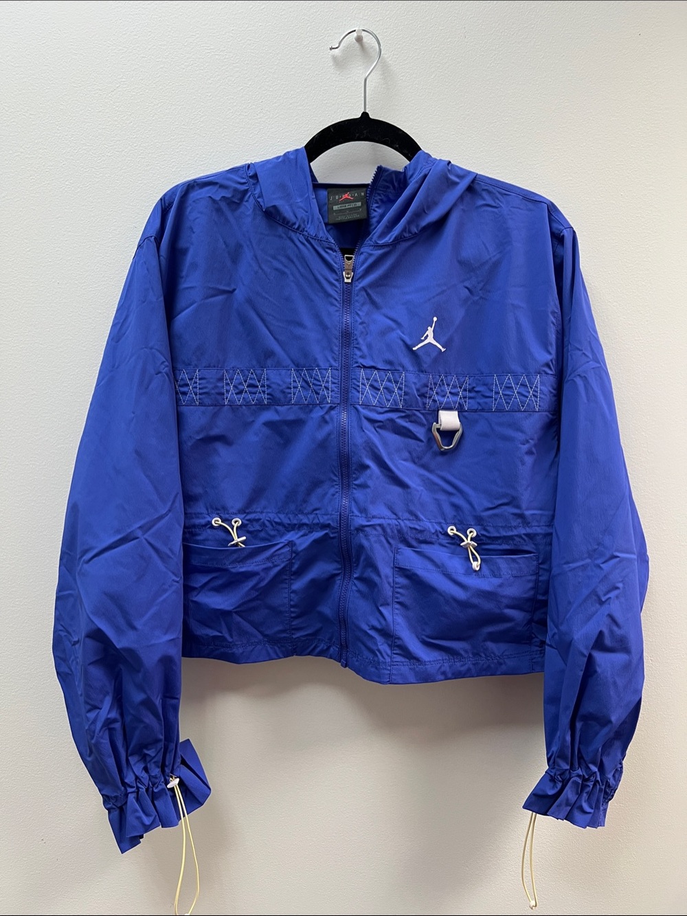 Jordan Electric Blue Hooded Windbreaker Jacket